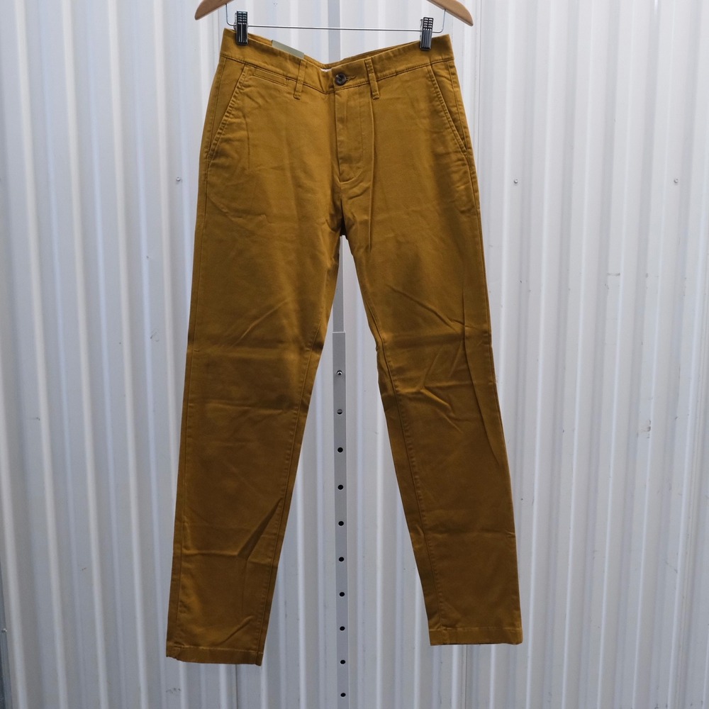 NWT Goodfellow & Co Men Skinny Fit Hennepin Chino Pants in Mustard Yellow, 30X32